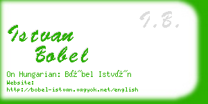 istvan bobel business card